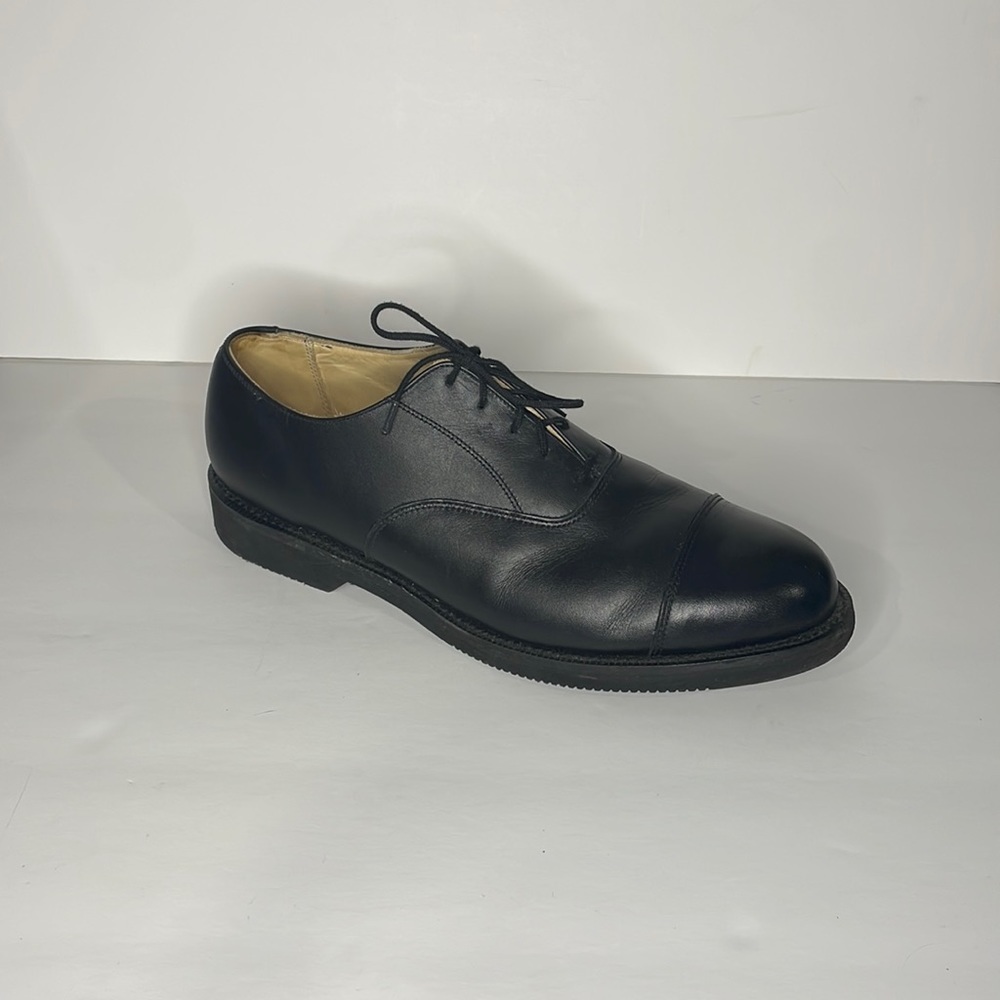 Vibram Gumlite Genuine Leather Cap-Toe Oxford Black Men's Size 10-10.5 E
